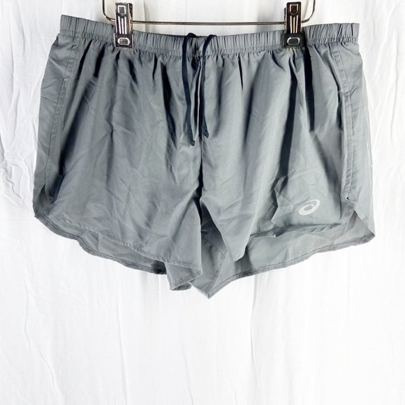 Asics Mens Grey Split Running Shorts Size XL - Picture 1 of 5